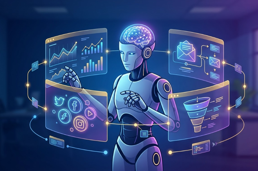 Agentes de IA para automatización de marketing